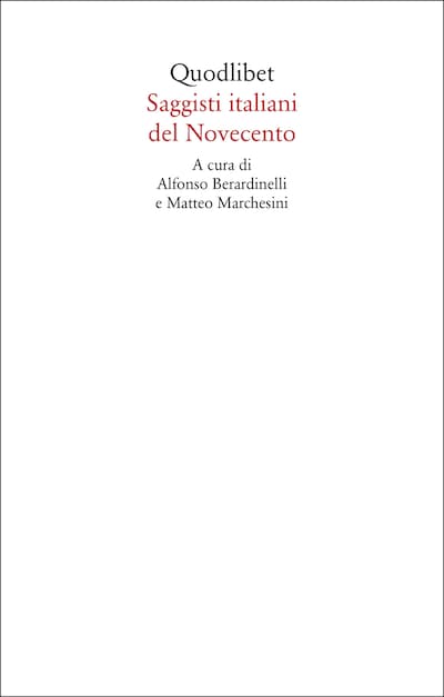 Saggisti italiani del Novecento