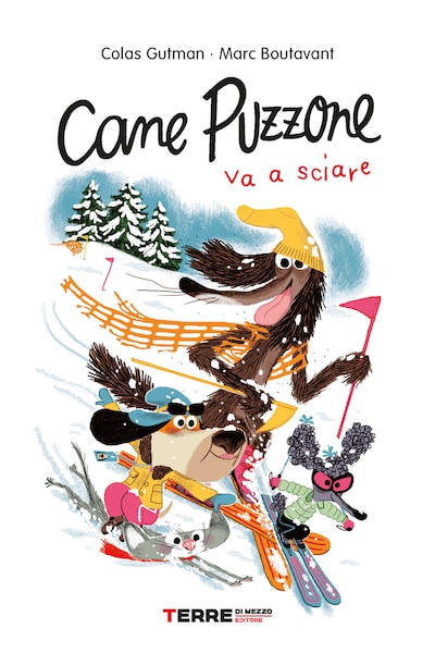 Cane Puzzone va a sciare